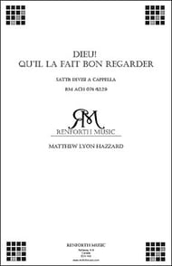 Dieu! Qu'il la Fait Bon Regarder SATB choral sheet music cover Thumbnail